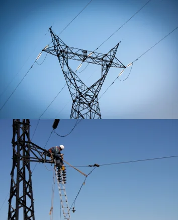 high tension cable installation